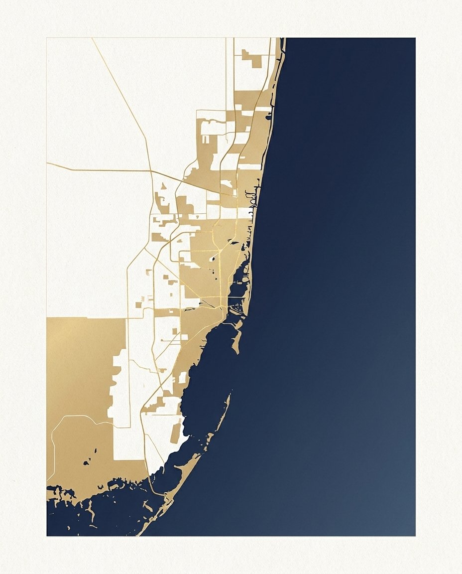 Miami-Dade and Broward service area map